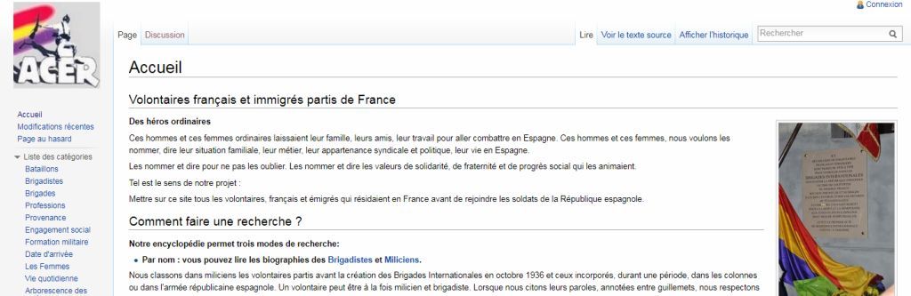 Imagen de la portada digital de la Enciclopedia digital sobre brigadistas de Francia